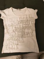 Calvin Klein T-Shirt weiß gold Gr. M Niedersachsen - Ostrhauderfehn Vorschau