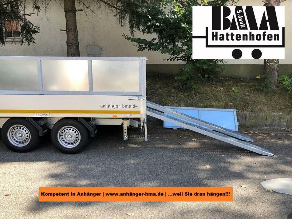 EDUARD Anhänger 3-Seiten Kipper 330x180x30 3000kg E+H+Rampen+Aufs in Mühlhausen im Täle