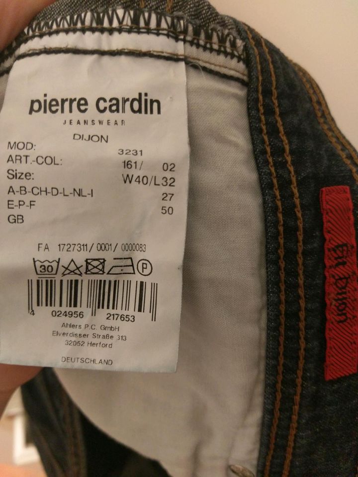 Pierre Cardin Jeans W40 L32 Modell Dijon in Stein