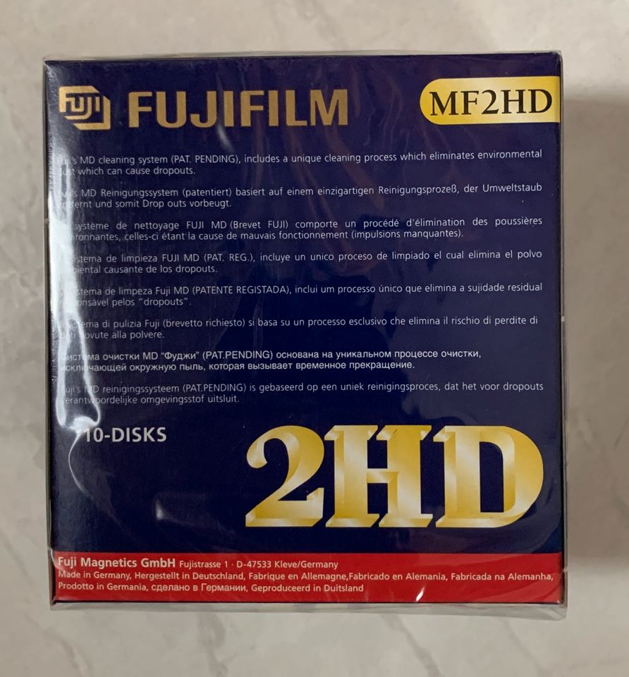 10 FUJI Disketten MF2HD NEU original verpackt 2HD in Metterich