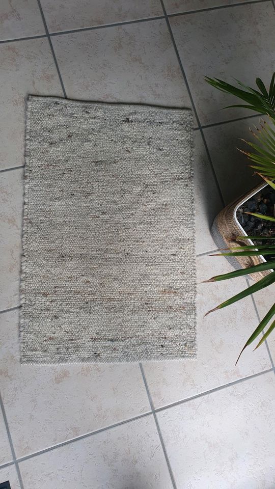 Handwebteppich Wollteppich Teppich 100% Schurwolle 60x90 cm in Garbsen