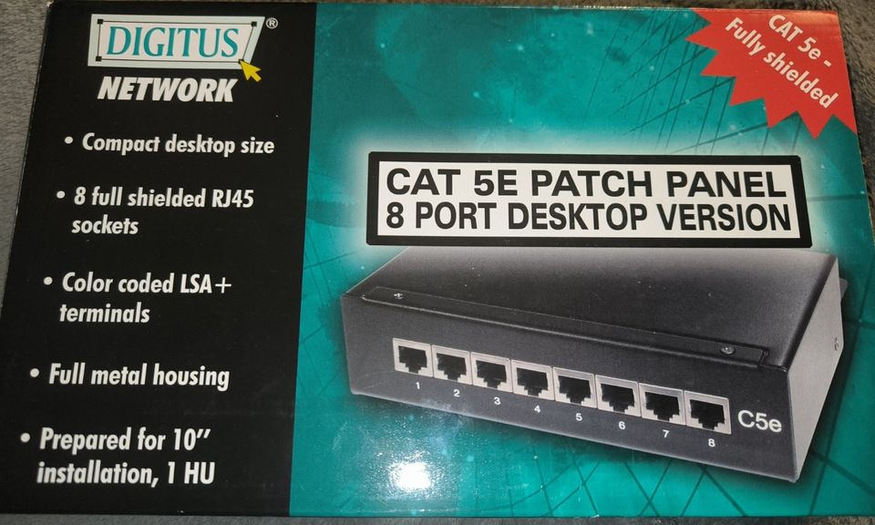 DIGITUS Desktop Patchpanel - Cat-5e - 8-Port RJ45 - Geschirmt in Thüringen  - Waltershausen | Netzwerk & Modem gebraucht kaufen | eBay Kleinanzeigen  ist jetzt Kleinanzeigen