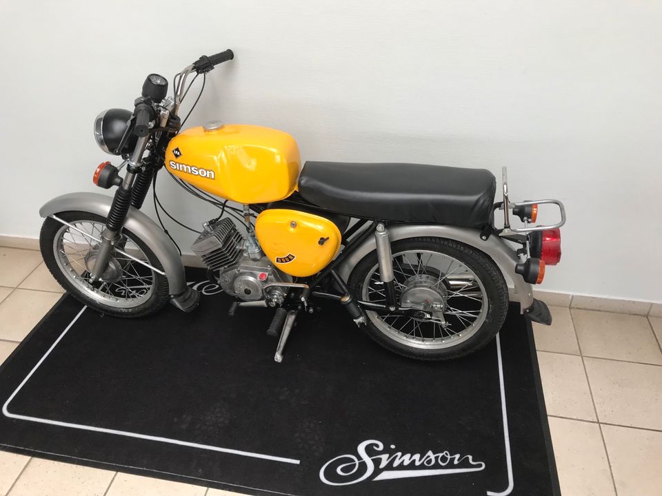 Simson S51 S50 4Gang Motor NEU Vape 12v M500 60km/h Papiere NEU * in Calbe (Saale)