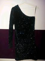 Palietten Glitzer One Shoulder Kleid Dresden - Gruna Vorschau