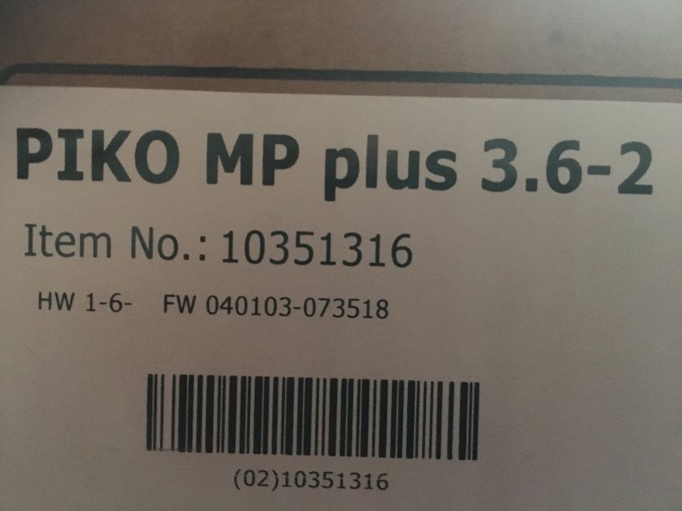 Kostal Wechselrichter Piko MP plus 3.6-2 "NEU" in Visbek