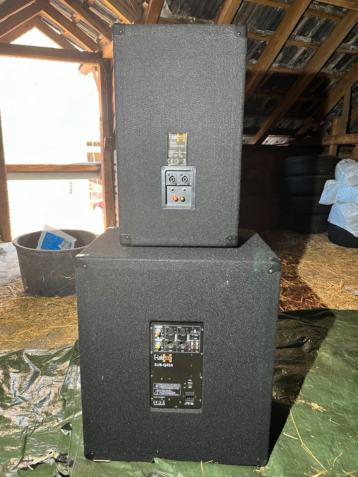 2x E-Lektron PW25 & 2x Sub-Q45A PA Anlage Set in Hennef (Sieg)