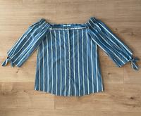 Off-Shoulder Bluse Blau/Weiß gestreift von edc, Größe 36 Niedersachsen - Emden Vorschau