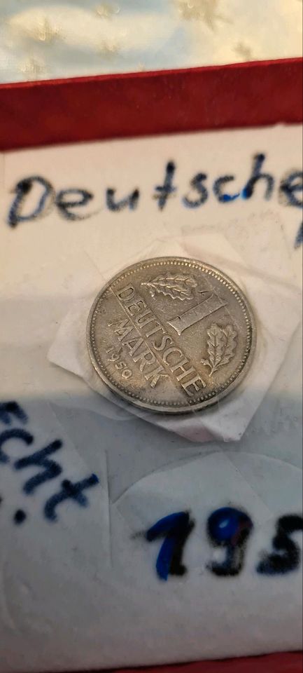 Echt Münzen  1.DEUTSHER DM in Hannover