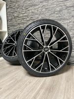 UA23 19 Zoll Sommerräder für Audi A6 S6 A7 S7 A8 4E Q3 SQ3 4G 4G1 C7 8U 8U1 A4 B8 B9 C6 4F Allroud Felgen Reifen Räder schwarz poliert Performance Sommerreifen ABE sline s line 5x112 TDI Kompletträder Baden-Württemberg - Neckarsulm Vorschau