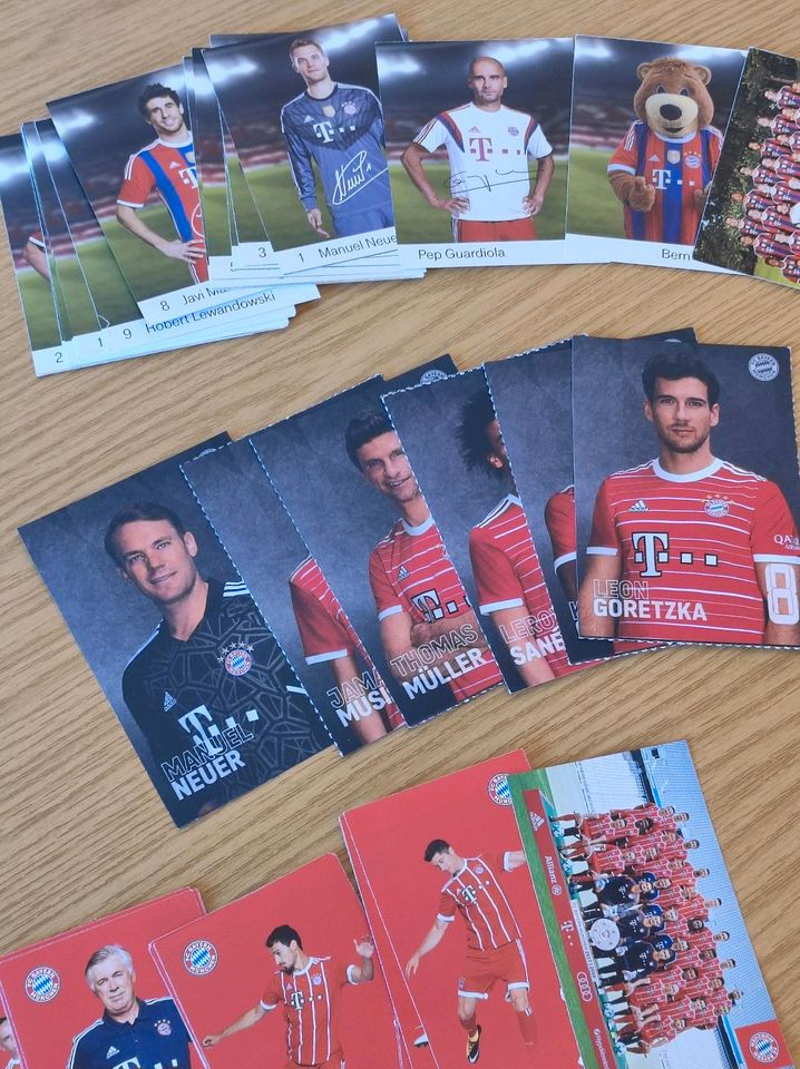 FC Bayern Autogrammkarten ca 140 in Hammelburg