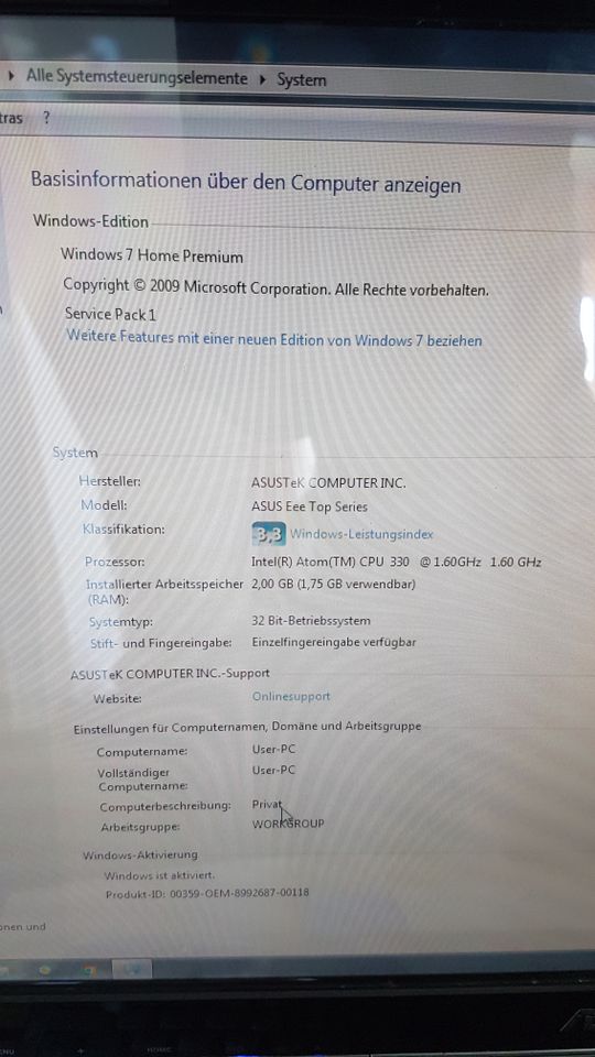 Computer ASUS Eee Top ET 2002 in Kaiserslautern