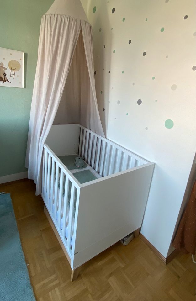 Baby/Kinder Bett Gitterbett Paidi Oscar weiß 140x70 in Leipzig