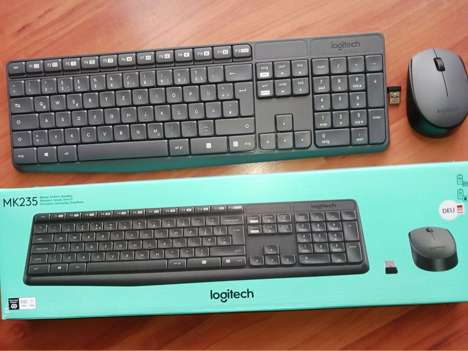 Logitech MK235 Tastatur & Maus kabellos OVP Rng von 2/24 wie neu in Berlin