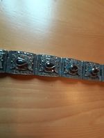 Silberarmband Granat Markasiten 925 Silber Niedersachsen - Emden Vorschau