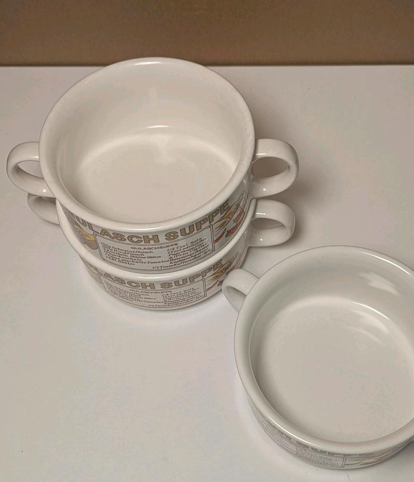 Suppenschüsseln & Unterteller Gulaschsuppe Rezept / Geschirrset in Bamberg