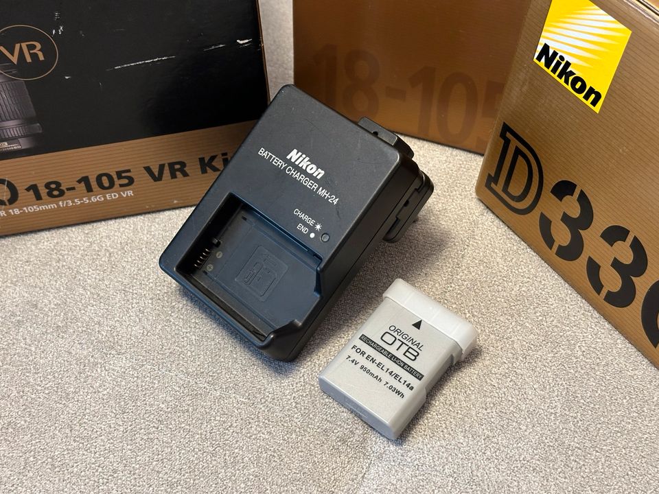 Nikon D3300 VR Kit mit 18-105mm Linse in Nürnberg (Mittelfr)