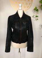 Only echt Leder- Jacke Bikerjacke Vintage schwarz Gr. L Niedersachsen - Sickte Vorschau