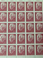 Briefmarkenbogen Briefmarke 20 Pfennig Heinrich Luebke Nordrhein-Westfalen - Mönchengladbach Vorschau