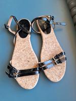 Schwarze Leder Sandalen Größe 40 Bayern - Rosenheim Vorschau