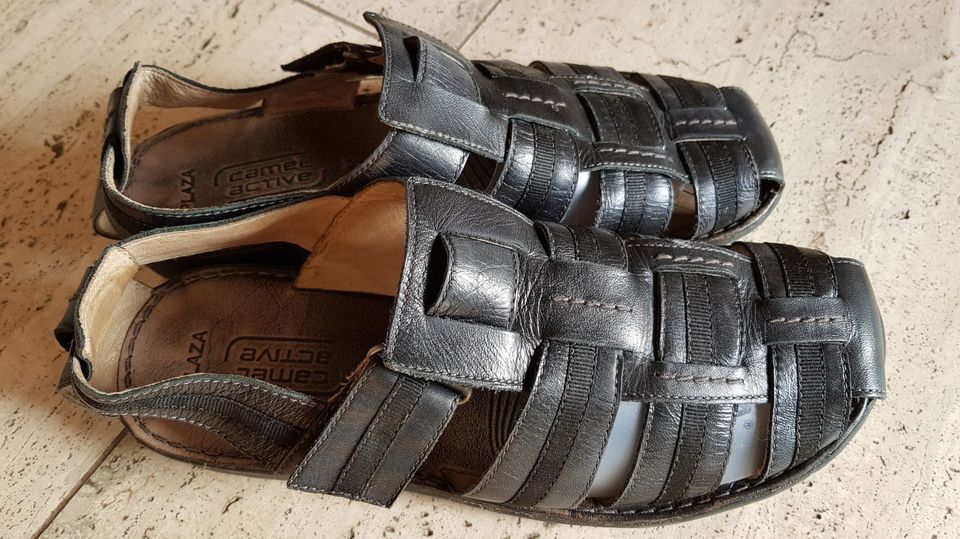 Camel active Leder Sandalen Vintage Antik Römer Look Gr. 46 in Stadecken-Elsheim