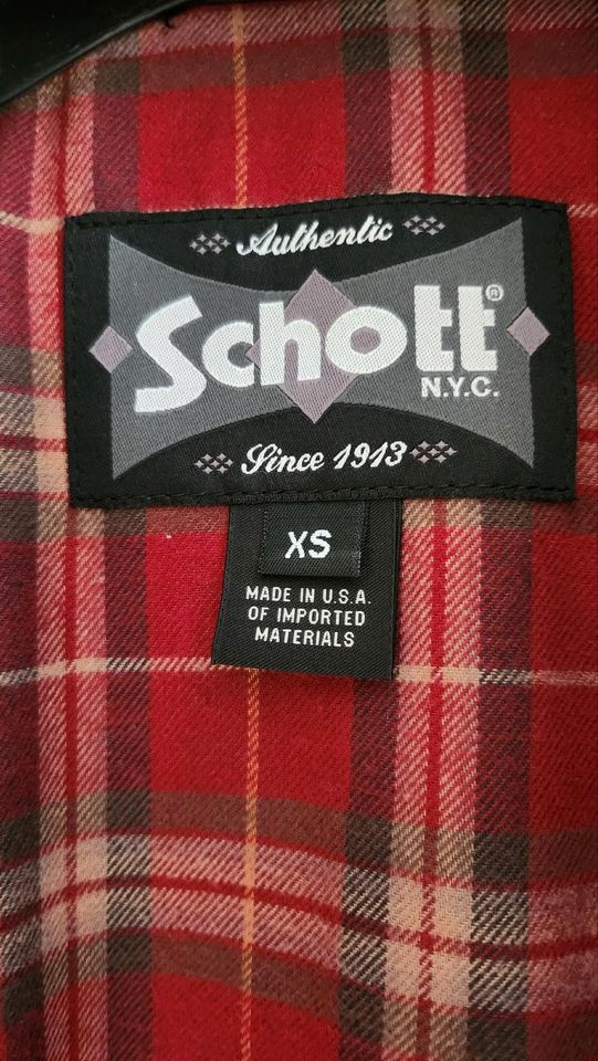 Schott Cafe Racer 530, Lederjacke, Perfecto, Made in USA in Göttingen