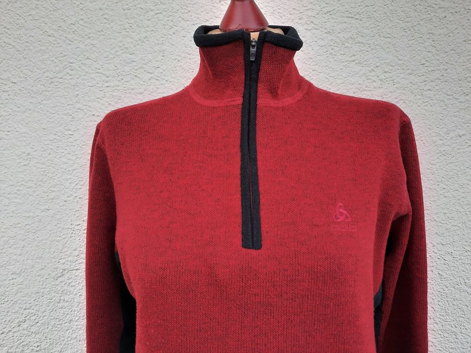 Odlo Pullover Strick + Fleece 40 Wein Rot Sport Outdoor Wandern in Forchheim