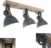 Strahler Vintage Holz Grau Led E27 Retro Deckenlampe Holz Nummer1 Hessen - Frankenberg (Eder) Vorschau