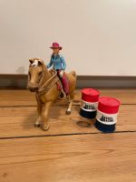 Schleich Farmwourld Cowgirl und Pferd mit Rodeo Fässern Altona - Hamburg Ottensen Vorschau