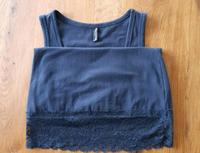 Damen Longtop mit Spitzensaum gr. M Bayern - Aholming Vorschau