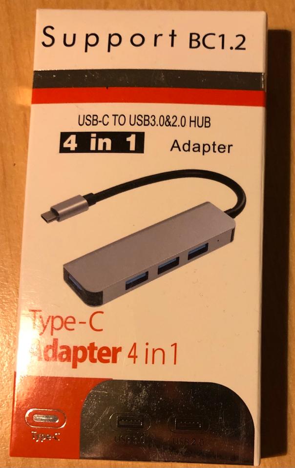 4 Port USB 3.0 Splitter oder 4 in 1 USB Typ C Adapter MacBook in Berlin