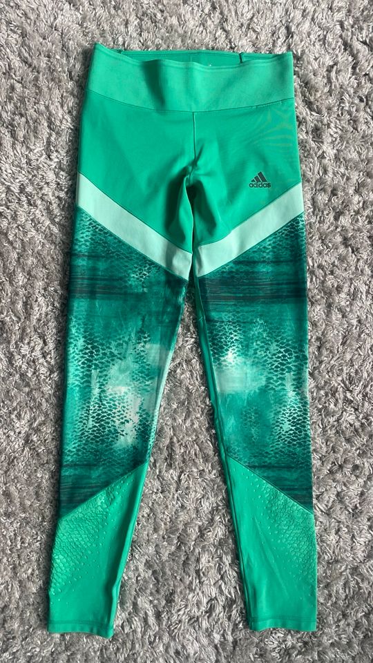 Adidas Climalite Leggings Gr.S 36 grün wie neu in Gotha