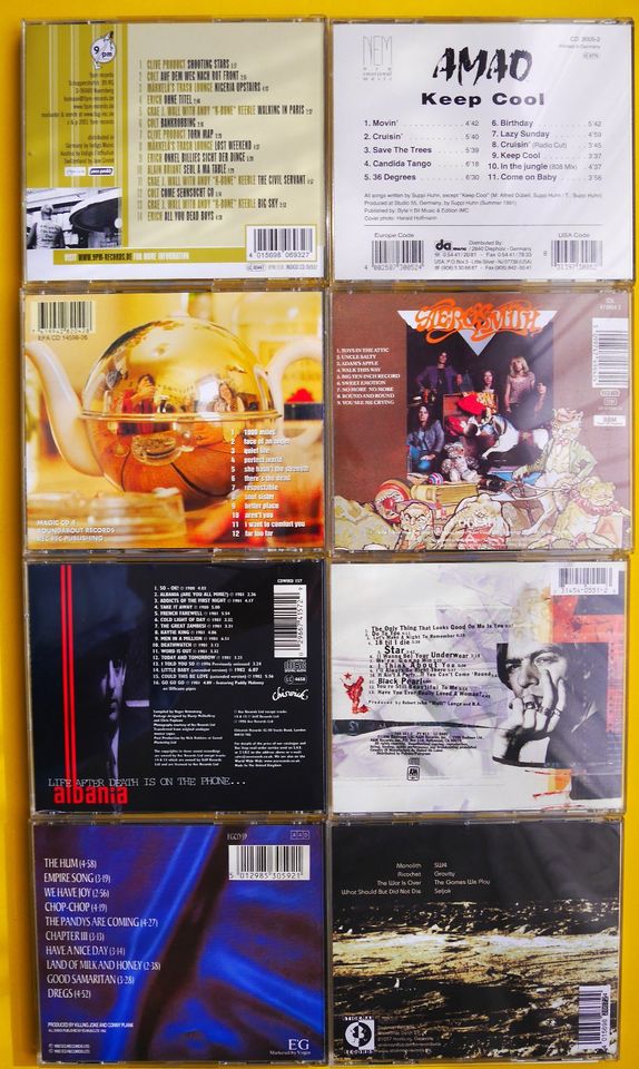 Rock & Pop CD's Aerosmith, Jefferson Airplane, Killing Joke u.v.w in Dinslaken