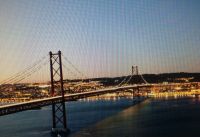 Vinyl Fototapete Brücke über Tejo in Lissabon Baden-Württemberg - Karlsruhe Vorschau