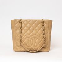 Chanel PST Petit Shopping Bag Caviar beige mit goldener Hardware Frankfurt am Main - Altstadt Vorschau