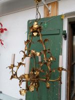 Kronleuchter Florentiner Stil, 4-flammig, gold, Vintage Bayern - Tegernsee Vorschau