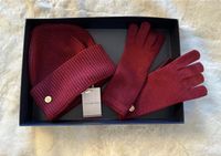 Tommy Hilfiger Mütze Handschuhe Set - Bordeaux rot- NEU Bayern - Schongau Vorschau