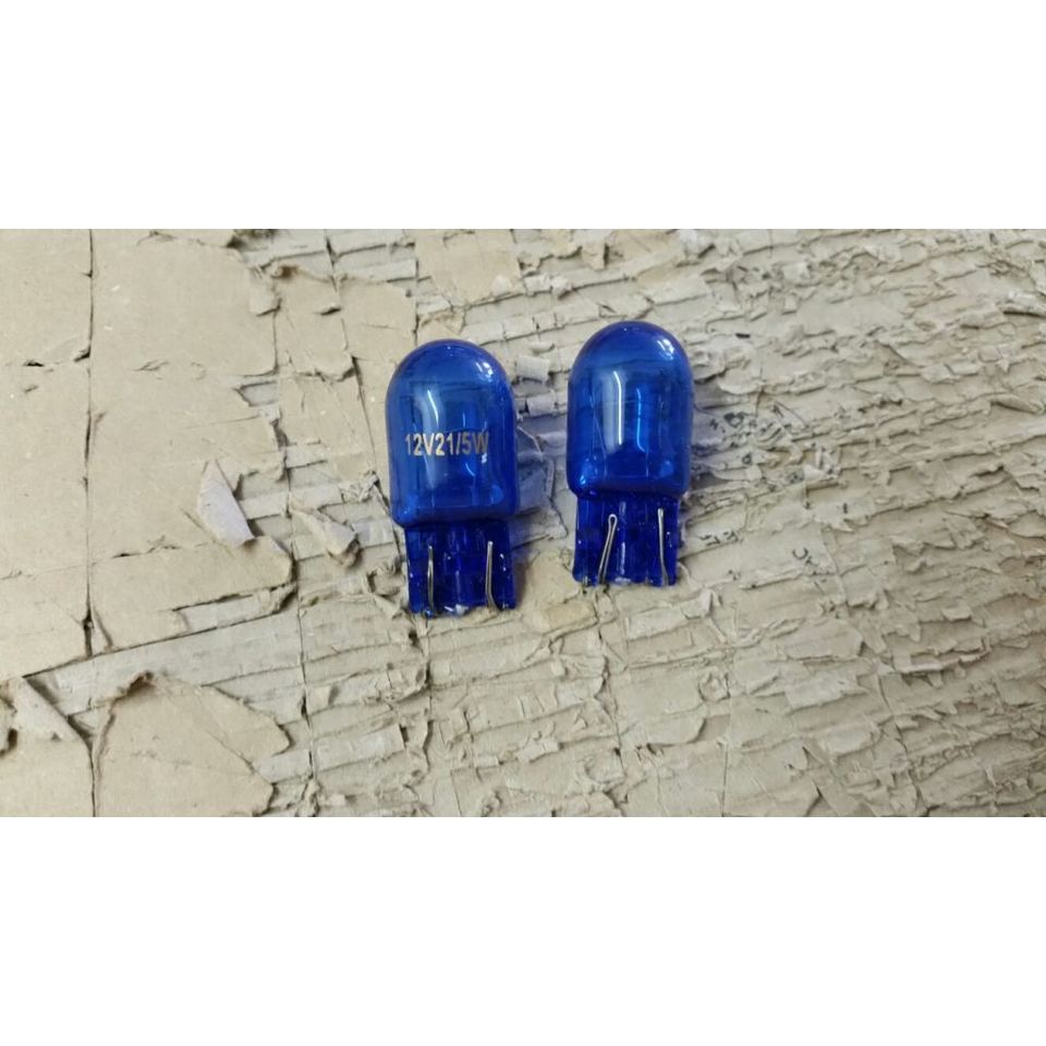 2x W21/5W W21W T20 Audi Seat VW Tagfahrlicht Xenon weiß blau in Gieboldehausen