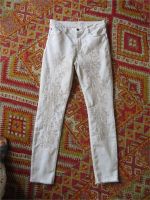 Boho Odd Molly Jeans bestickt Creme Weiss S/2 neuwertig Baden-Württemberg - Weingarten Vorschau