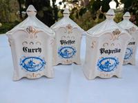 Antike kleine Gewürzdosen Keramik alt vintage shabby Sachsen-Anhalt - Zeitz Vorschau