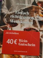 EUR 40 Wein Gutschein von Weinfürst Bayern - Mindelheim Vorschau