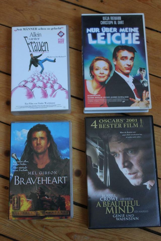 VHS Filme Videokassetten deutsch Braveheart Leiche Allein Frauen in Bielefeld