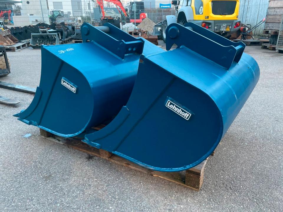 Lehnhoff HARDOX Tieflöffel MTL6 100 cm MS03 5 - 7 to. Minibagger in Bibertal