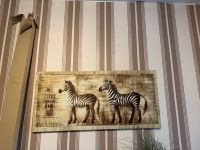 Bild Afrika 2 Zebras auf Leinwand 42x91 cm Nordrhein-Westfalen - Niederzier Vorschau