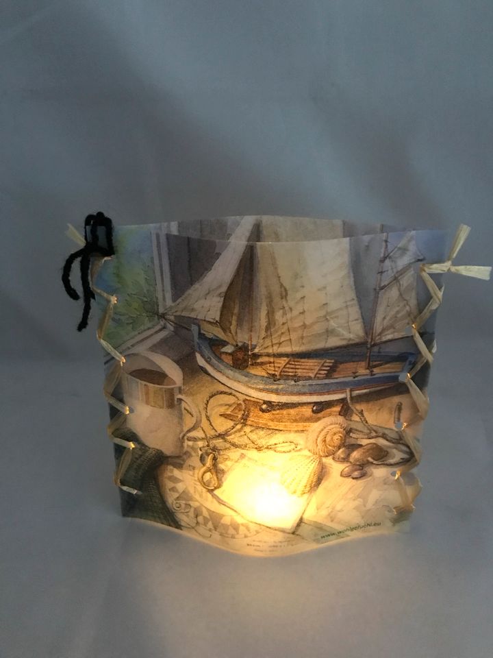 Stimmungs-/Windlicht "maritime Fensterbank“ handmade maritimeDeko in Erkelenz