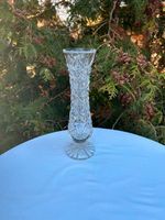 Vase Kristall Höhe 27 cm Ø 7 cm gezackter Rand Sachsen - Malschwitz Vorschau