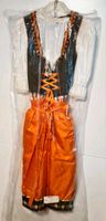 Damen Dirndl Set orange/braun mit Bluse Größe 44 Hessen - Ginsheim-Gustavsburg Vorschau