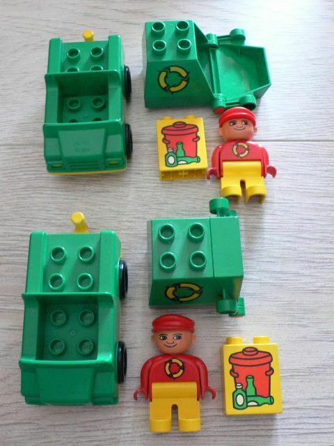 DUPLO Fig Matrose Flughafen, Müllauto Rennwagen Rennauto Formel 1 in Obertshausen