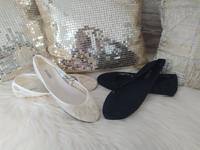 NEU Ballerina Schuhe Damen 37 38 schwarz creme Spitze Nordrhein-Westfalen - Haan Vorschau