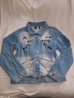 Tredy Jeansjacke blau Steinchen Schrift Größe 1 S/M 36 bis 40 Thüringen - Weida Vorschau