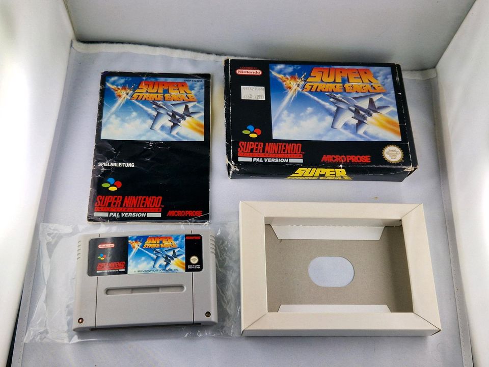 SNES Super Nintendo Spiel Super Strike Eagle mit OVP Verpackung in Villingen-Schwenningen